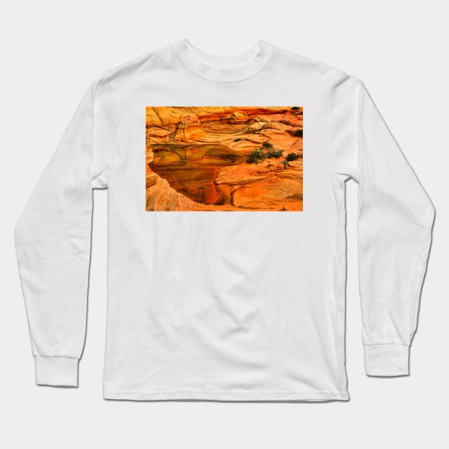 Arizona Desert Oasis Long Sleeve T-Shirt by AdamJewell